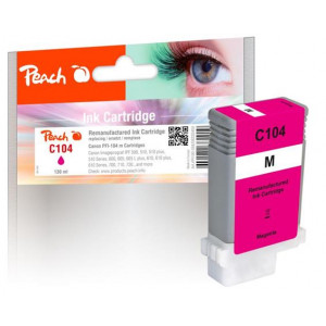 Peach kompatibilní cartridge Canon PFI-104M, 3631B001 XL magenta