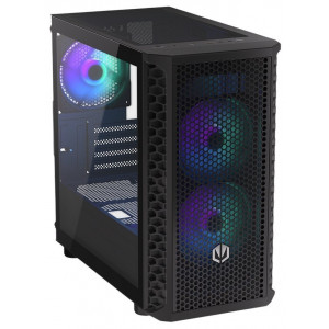 Endorfy Signum M30 ARGB Skříň,Middle tower,microATX,bez zdr.,2×USB 3.0,1×USB-C,3×120mm ARGB vent.,mesh panel,bočnice z tvrz. skla
