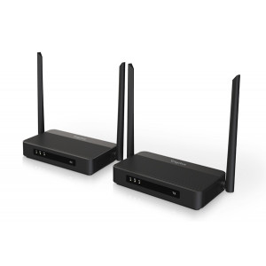 DIGITUS 4K/60Hz Wireless HDMI KVM Extender Set, 100m, black