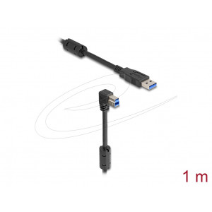 Delock USB 5 Gbps kabel Typ-A samec na Typ-B samec 90° pravoúhlý dolů 1 m