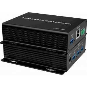 PremiumCord 4-port USB 3.2 5Gbps extender po Cat5/Cat5e/Cat6 do 100m