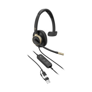 HP Poly Mission 815  náhlavní souprava Mono USB-C +USB-C/A  