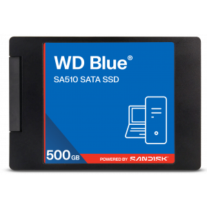 WD BLUE SSD 3D NAND WDS500G5B0A 500GB SA510 SATA/600, (R:560, W:510MB/s), 2.5"