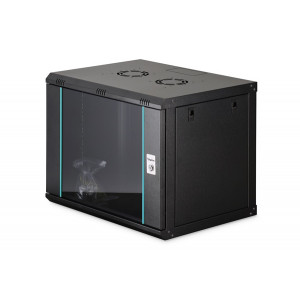 DIGITUS DN-37105 Nástěnná skříň 9U, Dynamic-N, 19", 600x450mm, nesmontovaná černá (RAL 9005)