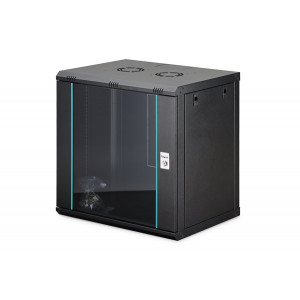DIGITUS DN-37109 Nástěnná skříň 12U, Dynamic-N, 19", 600x450mm, nesmontovaná černá (RAL 9005)