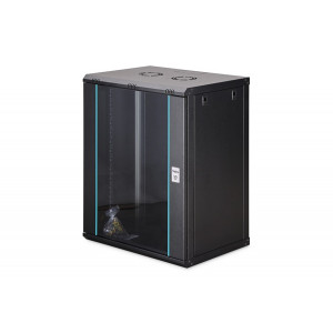 DIGITUS DN-37113 Nástěnná skříň 16U, Dynamic-N, 19", 600x450mm, nesmontovaná černá (RAL 9005)