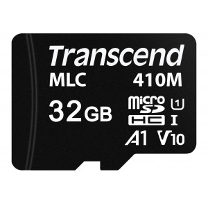 Transcend 32GB microSDHC410M UHS-I U1 (Class 10) A1 V10 MLC průmyslová paměťová karta (bez adaptéru)