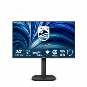 Philips LCD 24B2U3601 23,8" IPS/2560x1440@120Hz/4ms/350cd/HDMI/DP/4xUSB/USB-C dock/RJ45/Repro/Pivot/HAS/5 let