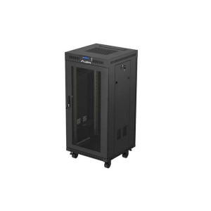 Lanberg RACK CABINET 19" FREE-STANDING 24U/600X600 (FLAT PACK) WITH MESH DOOR LCD BLACK LANBERG V2