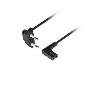 LANBERG NAPÁJECÍ KABEL EURO (RÁDIO) CEE 7/16->IEC 320 C7 1,8M ÚHEL VDE ČERNÝ