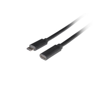 LANBERG PRODLUŽOVACÍ KABEL USB-C M/F 3.1 1,5 M ČERNÝ