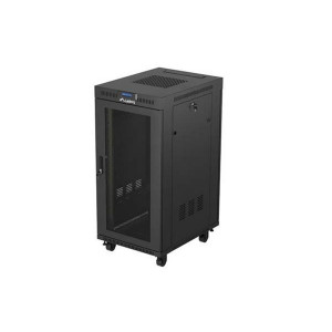 LANBERG INSTALAČNÍ RACK 19" 24U 600X800 ČERNÁ S PERFOROVANÝMI DVEŘMI (FLAT PACK) V2