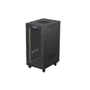 LANBERG INSTALAČNÍ RACK 19" 24U 600X800 ČERNÉ SKLENĚNÉ DVEŘE LCD (FLAT PACK) V2