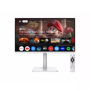 MSI monitor Modern MD272UPSW, 27"/3840x2160 (UHD)/IPS/4ms/HDMI/DP/2xUSB-A/USB-C/RJ45/Výšk.nast./Pivot/bílá