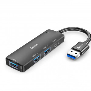 C-TECH HUB USB, UHB-U3-AC, 1x USB-A 3.0, 2x USB-A 2.0,1x USB-C, černá