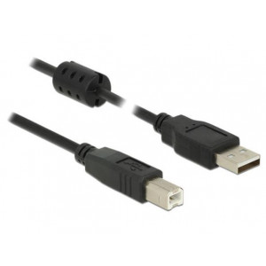 Delock Kabel USB 2.0 Typ-A samec > USB 2.0 Typ-B samec 2,0 m černý