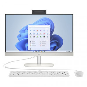 HP AIO 24-cr0022nc/24'' IPS FHD AG/i5-1335U/8GB/512GB SSD/Iris Xe/5xUSB/1xHDMI/RJ-45/90W/2y/WIN 11 Home/White
