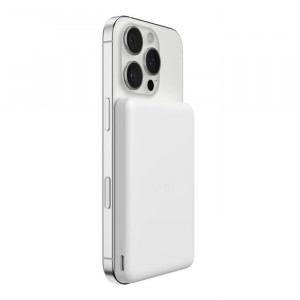 Belkin BOOST CHARGE™ Qi2 Magnetická Bezdrátová PowerBanka, 5000mAh, slim, bílá