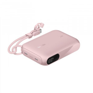 Belkin BOOST CHARGE™ USB-C Power Delivery PowerBanka s displejem, 10000mAh, 20W, růžová