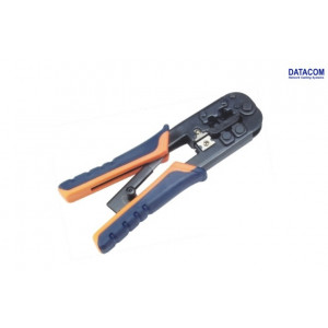 DATACOM Konektorovací kleště PROFI 8P+6P OR/BL račna (RJ45,12,11)