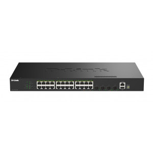 D-Link DGS-1530-28P/E, 24-Port Gigabit Stackable Smart Managed PoE Switch