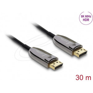 Delock Aktivní optický kabel DisplayPort 2.1 8K 60 Hz 40 Gbps 30 m