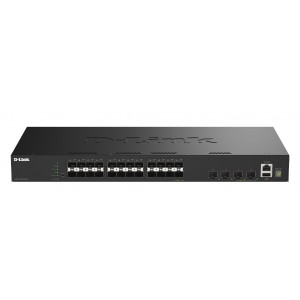 D-Link DGS-1530-28S/E, 24-Port Gigabit Stackable Smart Managed Fiber Switch