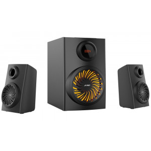 FENDA F&D repro F190X/ 2.1/ 46W/ černé/ BT5.0/ FM rádio/ USB přehrávání/ LED podsvícení/ dálkové ovládání