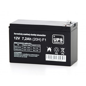 UPS baterie 12V 7,2Ah F1