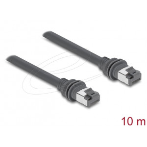 Delock Spojovací kabel RJ45 Cat.6 kompatibilní se Starlink Gen3 – 10 m, šedý