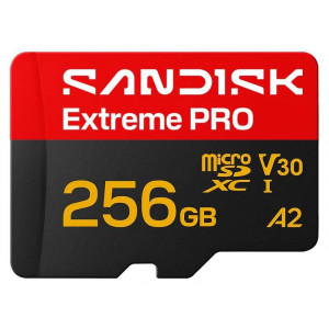 SanDisk Extreme PRO microSD UHS-I 256GB 250MB/s(R) / 170MB/s(W)