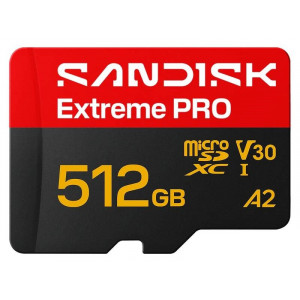 SanDisk Extreme PRO microSD UHS-I 512GB 250MB/s(R) / 170MB/s(W)