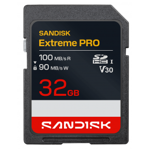 SanDisk Extreme Pro SD UHS-I 32GB SD 100MB/s Read 90MB/s Write