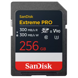 SanDisk Extreme PRO, 256GB SD UHS-II (V90)