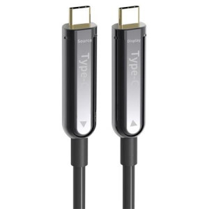 PremiumCord USB-C optický fiber video AOC kabel rozlišení 4K@60Hz 1080p délka:20m