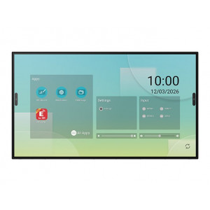 SHARP PN-LB753 75" LB-Series Interactive Display, UHD, 500 cd/m2, 40 touch points, OPS Slot, USB-C, HDMI-out