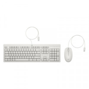 HP 225 USB klávesnice a myš - bílá