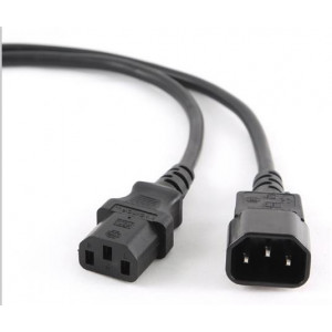 GEMBIRD Kabel síťový  1,8 m napájecí prodlužovací C13 na C14), VDE