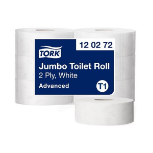 Toaletní papír Tork Jumbo, 2vrstvý, 6 rolí