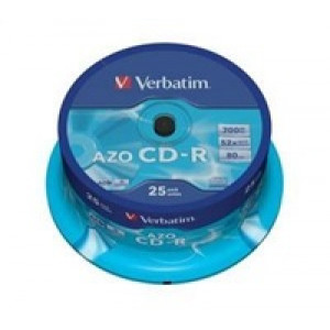 VERBATIM CD-R(25-Pack)Spindle/Crystal/DLP/52x/700MB
