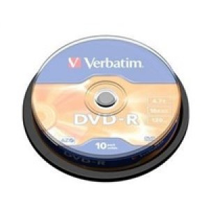 VERBATIM DVD-R(10-Pack)Spindle/General Retail/16x/4.7GB