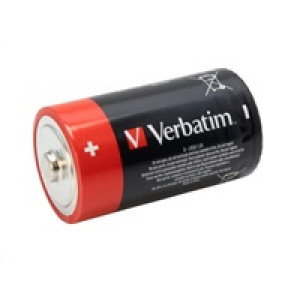 VERBATIM Alkalické baterie D,  2 PACK / LR20