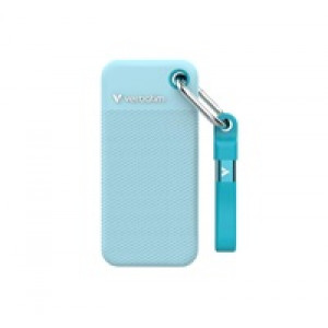 VERBATIM externí SSD 2TB Pocket SSD, USB-C, Modrá