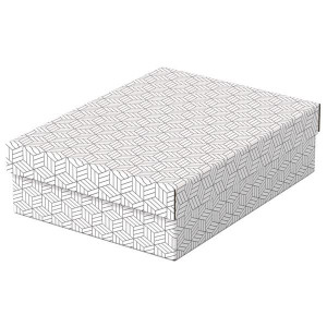 Krabice Esselte Home, střední, nízké, bílé, 3 ks