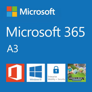 Elektronicky: Microsoft CSP Microsoft 365 A3 for students (pro studenty) předplatné 1 rok, vyúčtování ročně