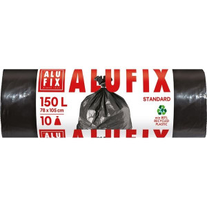 Pytle na odpad Alufix – 150l, 10ks,78×105cm,černé