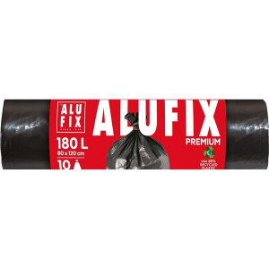 Pytle na odpad Alufix – 180l, 10ks,80×120cm,černé