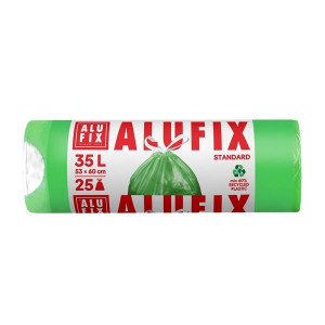 Pytle na odpad Alufix,zatahovací,35l,25ks,zelené