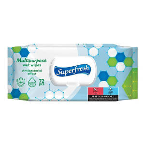 Vlhčené ubrousky Superfresh – antibakteriální,72ks