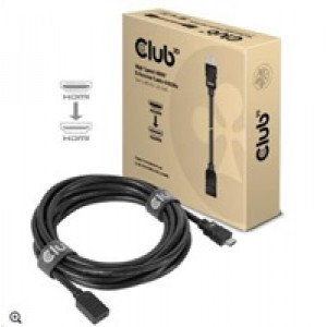 Club3D Kabel prodlužovací Rychlý HDMI 4K60HZ (M/F), 5m, černá, 26 AWG